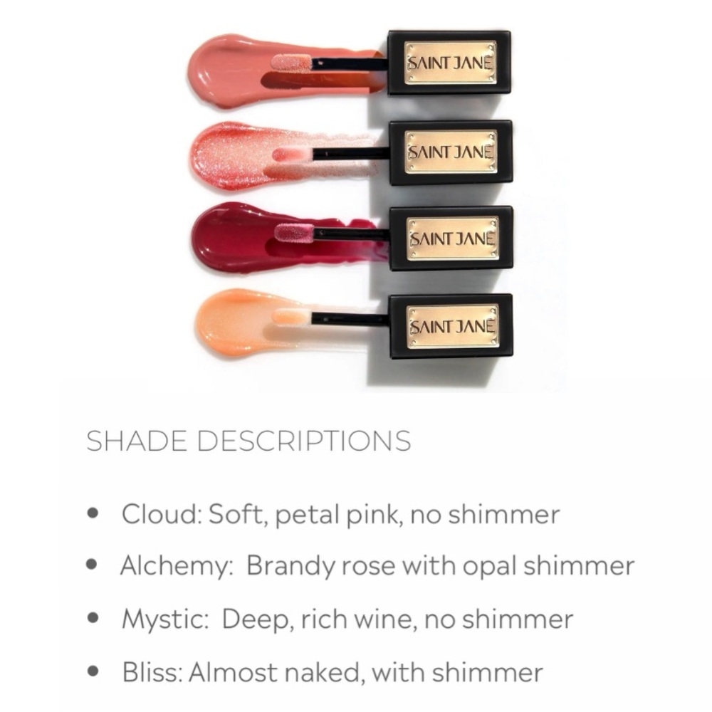 Saint Jane Limited Edition Holiday Collection Luxury Lip Oil 4-Piece Gift Set - Picture 3 of 16